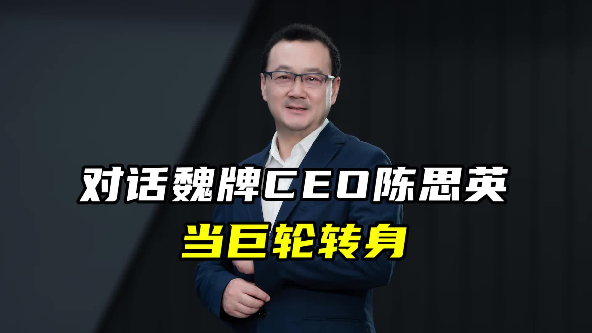 对话魏牌CEO陈思英：当巨轮转身