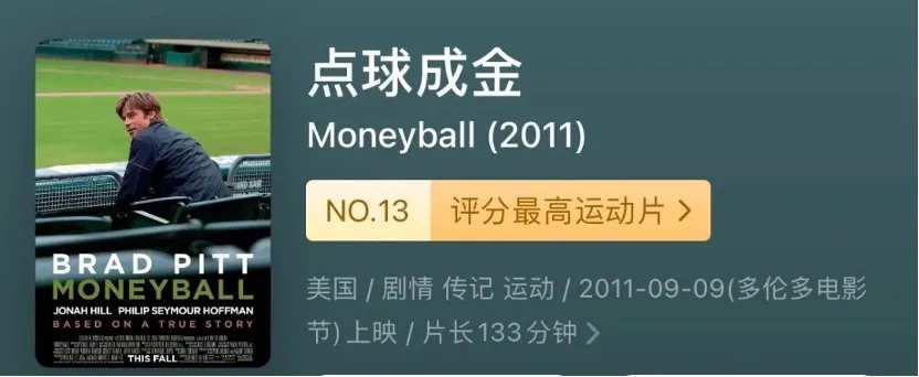 2011年美国体育剧情片《点球成金》