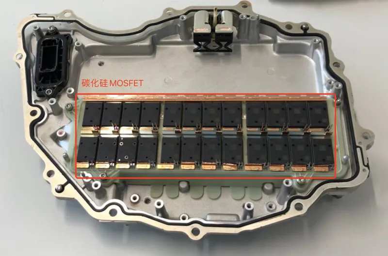 Model 3逆变器中的碳化硅MOSFET