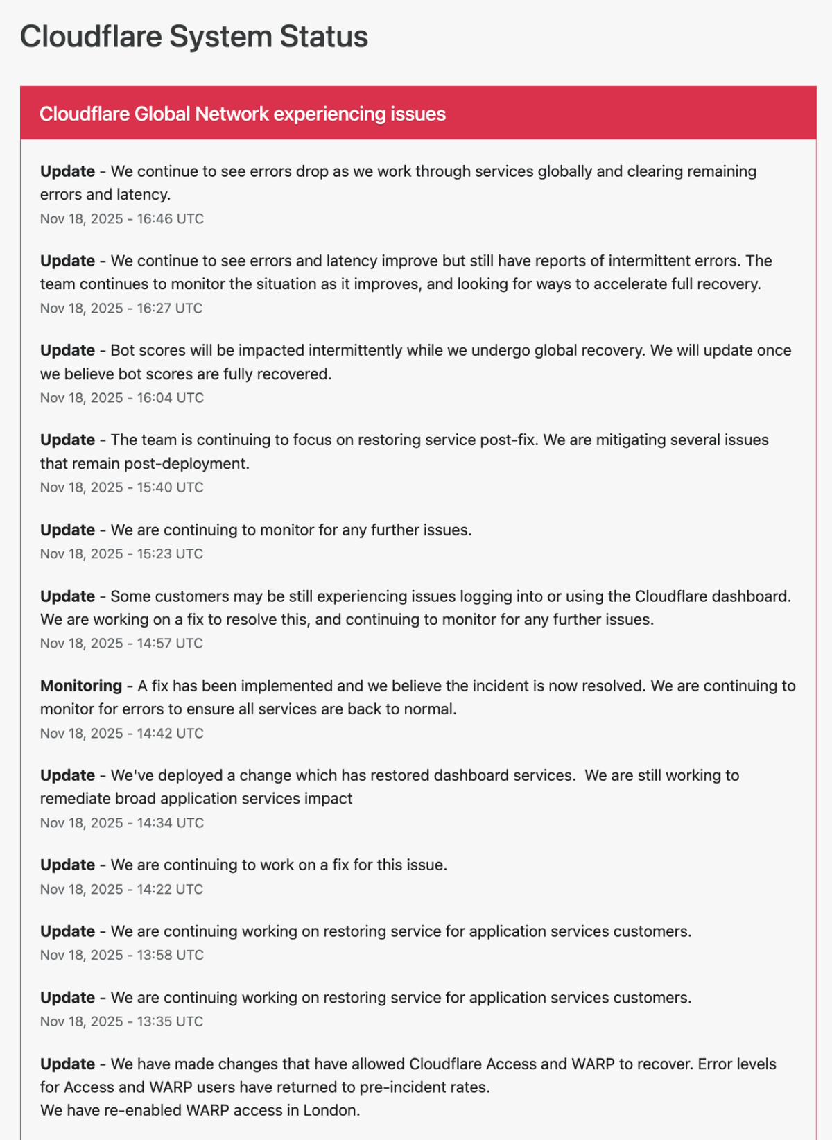 我慌了，发生了什么？”，Cloudflare故障引发全球互联网混乱
