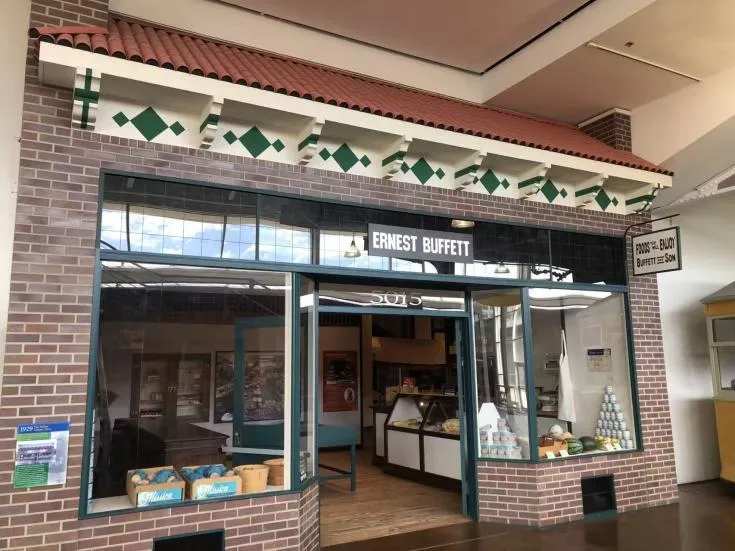 奧馬哈的達勒姆博物館展出的雜貨店原型
